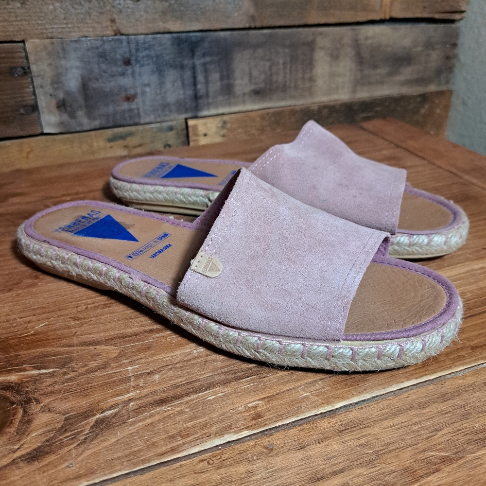 Verbenas Sandals Pink‎ Suede Slip On size 10 41
